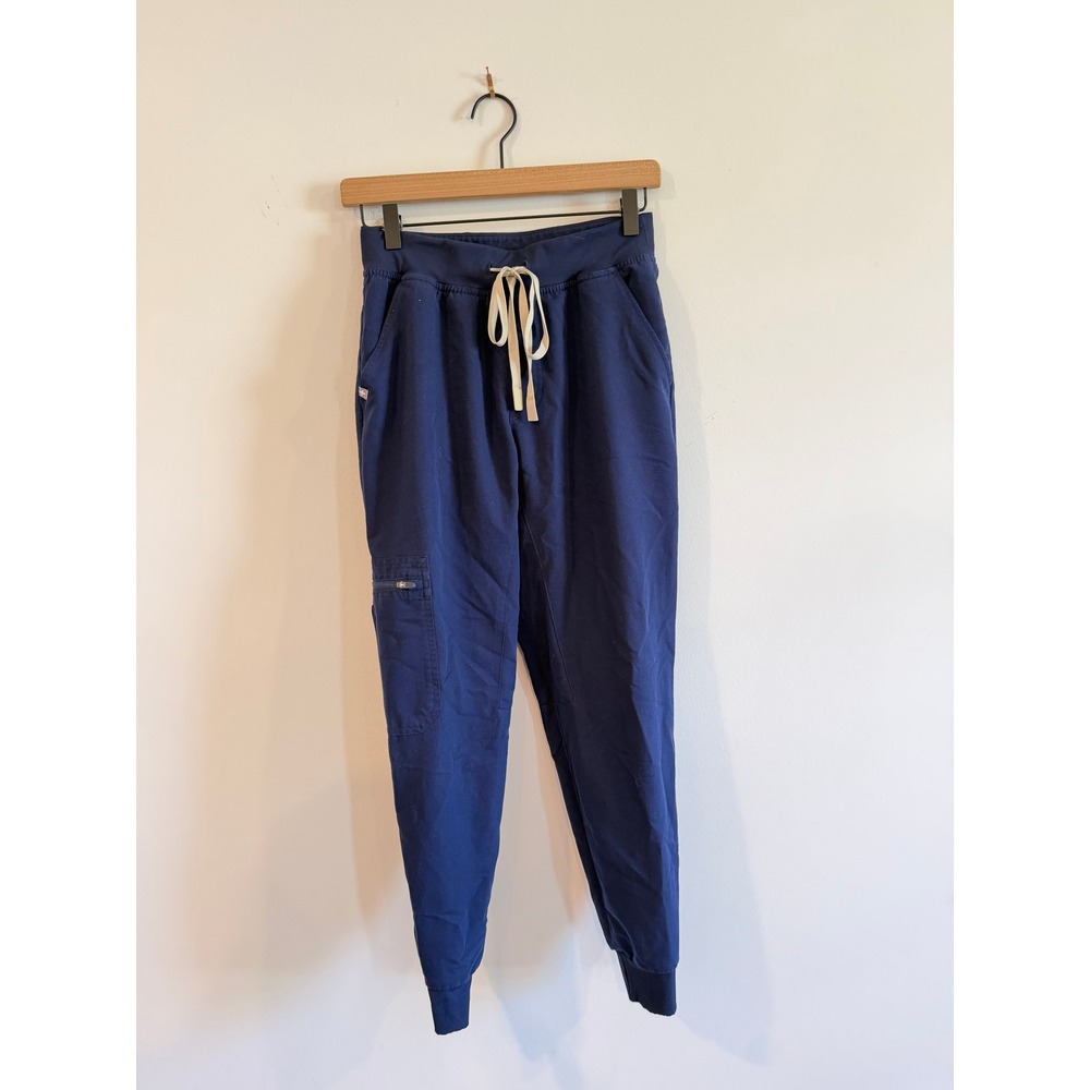 FIGS Zamora Jogger Scrub Pants Navy Blue Technical Collection Women XS Short